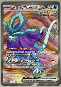 Tarjeta Pokémon Walking Wake ex 189/162 arte completo fuerzas temporales TCG CASI NUEVA - Imagen 1 de 2