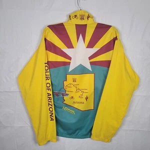 Vintage Vomax Cycling Jacket Full Zip Multicolor Bright Neon Tour of Arizona '99 - Picture 1 of 14