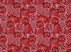 Red Bandana Table Runner, Dresser Scarf, Unlined, Size 40”L X 14” W - Picture 1 of 1