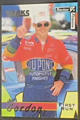 Jeff Gordon 1996 Traks Review And Preview First Run Parallel #15 - Image 1 of 2