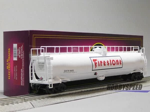 MTH PREMIER FIRESTONE 33K GALLON TANK CAR O GAUGE train gas 20-96813-8453 NEW - Picture 1 of 12