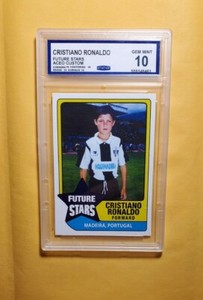 Graded Gem Mint 💎 10 Rookie CRISTIANO RONALDO Future Stars 