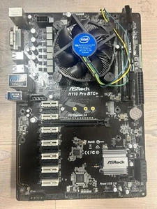 Mainboard ASRock H110 Pro BTC+ inkl. CPU, RAM, Ryzer - Bild 1 von 1