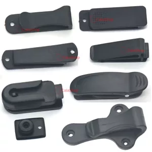 Plastic Belt Clip Holster Sheath Clasp Hook Buckle Belt Keyring Black - Picture 1 of 6
