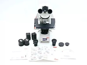 Leica DM750 Microscope w/ 2 x HC PLAN 10x/20 Eyepieces and 1 x HI PLAN 20x/0.40 - Picture 1 of 14