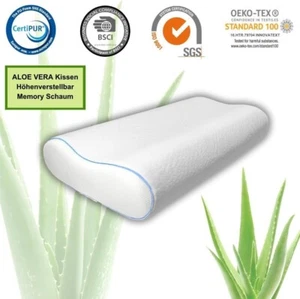 Aloe Vera Memory Foam Kopfkissen - Ergonomische Nackenstütze für Gesunden Schlaf - Bild 1 von 12