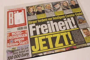 BILDzeitung 16.02.2022 Februar   Thomas Anders   Bayern Stars   Corona Freiheit - Picture 1 of 3