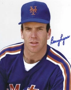 Signed  8x10 BARRY LYONS New York Mets Autographed photo - COA - Picture 1 of 1