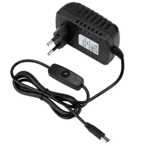 Cargador transformador 5V 3A USB tipo C con Interruptor Raspberry Pi 4 - Photo 1/4