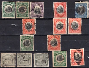 CANAL ZONE, 1909, 15 STAMPS LOT, FOR STUDY, USED & MH - Picture 1 of 1