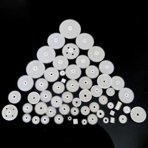 72X Eje de engranajes de plástico Gusano de corona Rueda de motor pequeña Juguete Coche Robot Parte Artesanal Acc - Imagen 1 de 6