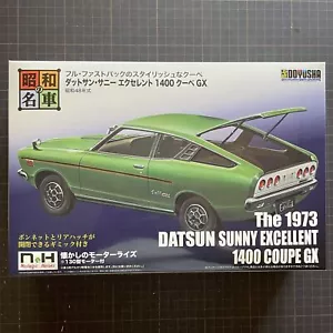 DOYUSHA 1/24 The 1973 DATSUN SUNNY ECCELLENTE 1400 COUPE GX Kit modello con motore - Foto 1 di 8