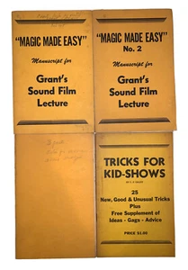 STAGE MAGIC, "MAGIC MADE EASY", DON TANNER, U F GRANT, MAGIC TRICKS, ILLUSIONS - Picture 1 of 11