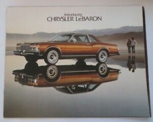 Introducing Chrysler LeBaron 1977 Dealer sales brochure