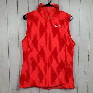 Nike Sport Golf Vest Thermal Full Zip Womens Size M Medium Red 619787-603 - Picture 1 of 10