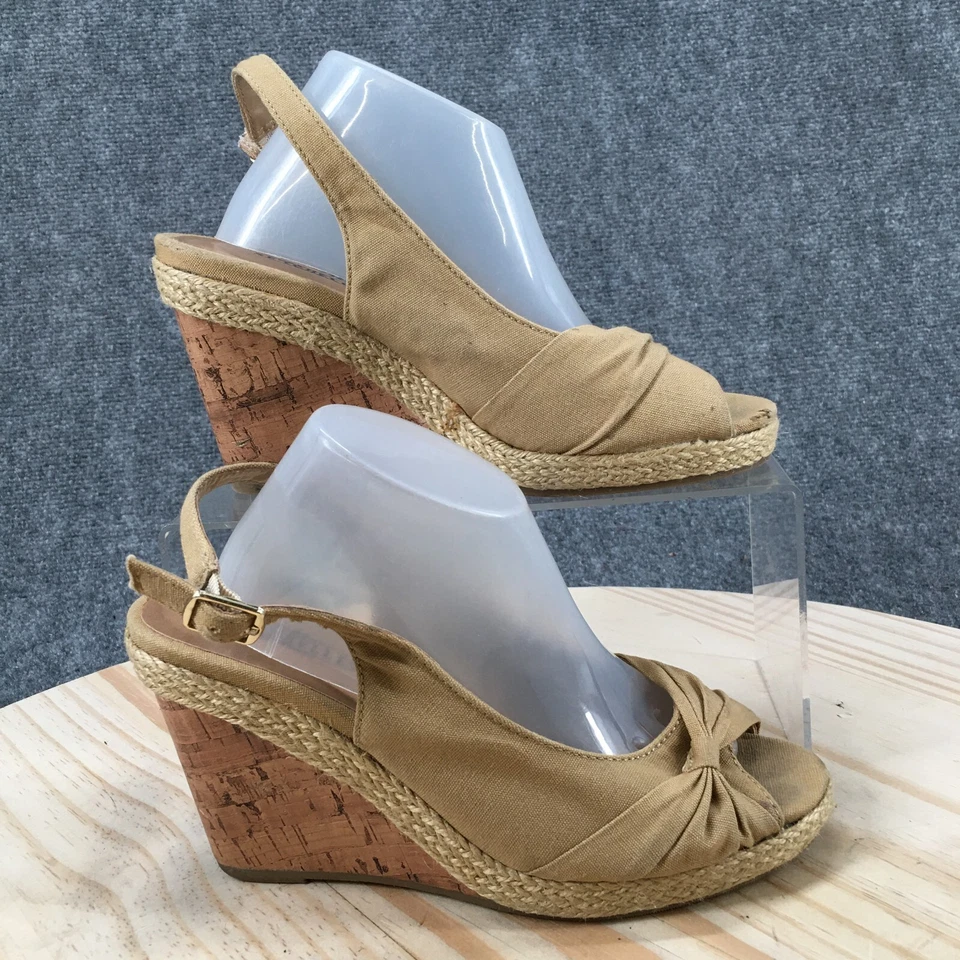 Sandalias Seychelles Mujer 6 M Colada Alpargatas Beige Cuña Corcho Tacones Punta abierta Foto 1 de 4