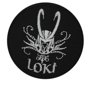 Loki TV Serie Rund Bestickt Aufbügeln Aufnäher Abzeichen Für Kleidung 7cm - Picture 1 of 1