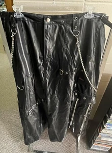 Tripp NYC Faux Leather Heallraiser Skirt - Picture 1 of 11