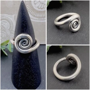 Ring Spirale 1,3 cm Silber 925 Sterlingsilber Boho Ethno - Bild 1 von 8