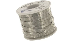 100' Alpha Wire 1231 SV005 Wire Braid, Flat 14AWG Tinned Copper 000525 32A - Picture 1 of 1