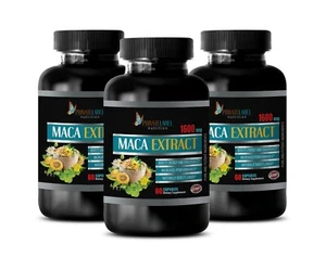 sexual wellness - PREMIUM MACA BLEND 1600mg - male fertility pills 3 Bottles - Picture 1 of 10