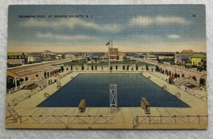 Swimming Pool, At Seaside Heights N.J. Postcard (K1) - Picture 1 of 2