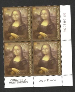 MONTENEGRO - BLOQUE DE 4 SELLOS MNH - ARTE - Encuentro de Niños, ALEGRÍA DE EUROPA - 2006. - Imagen 1 de 2