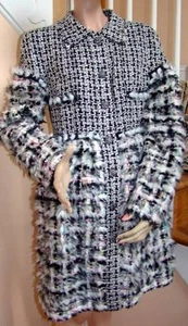 NWT CHANEL Fall 2010 10A Fantasy Tweed Coat Jacket Size 42 - Picture 1 of 12