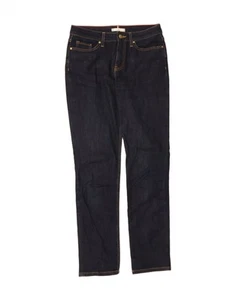 TOMMY HILFIGER Womens Rome Straight Jeans W26 L30 Navy Blue Cotton BG11 - Picture 1 of 4