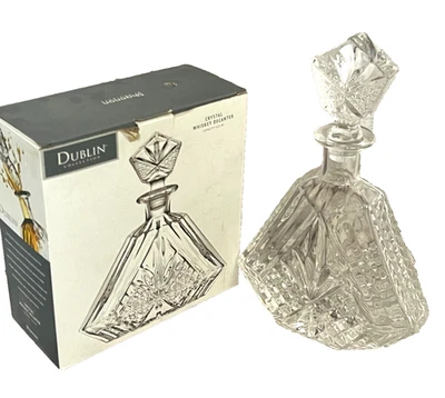 Dublin Triangular Crystal Whiskey Decanter ~SALE ! - Image 1 of 4