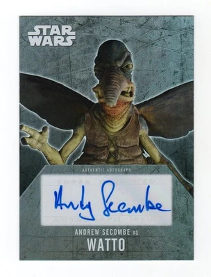 2016 Topps Star Wars Evolution Autograph Andy Secombe as Watto - Image 1 of 3