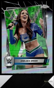 2025 Topps Chrome WWE #104 Chelsea Green Neon Green & Black Refractor - Picture 1 of 2