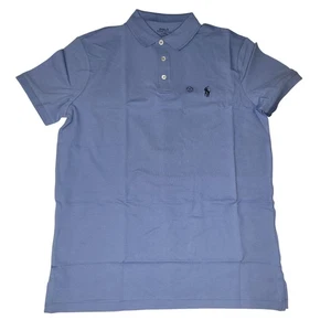 Polo Ralph Lauren Polo Para Hombres Medio Azul Personalizado Calce Ajustado Poni Logo Piqué - Imagen 1 de 24