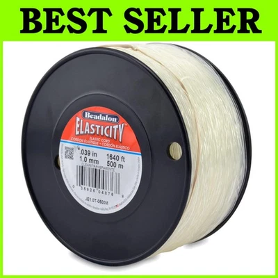Cordón elástico fuerte para cuentas de piedras preciosas, 1,0 mm Foto 1 de 4