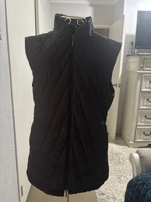 ARTIGIANO Italy Vest waistcoat UK 8 10 VGC Chocolate Brown Padded Puffer - Image 1 of 4