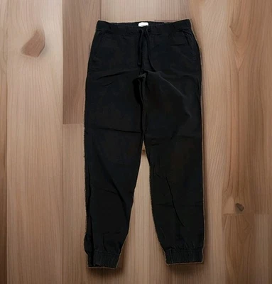 Pantalones para mujer Sonoma pequeños jogger con cordón cónico bolsillos negros  Foto 1 de 4
