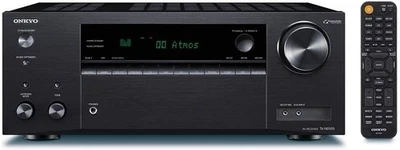 Onkyo TX-NR595 7.2-Channel Smart AV Receiver, 4K Ultra HD & AirPlay 2 - Black - Image 1 of 2