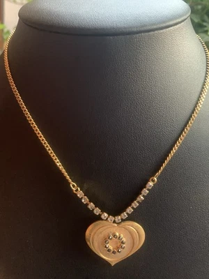 🤩Gablonzer Halskette Statement Kette, 90er Jahre Modeschmuck, Strass,    423 - Bild 1 von 4