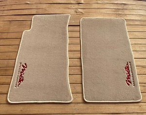 For Mazda miata MX5 NB Custom Velour Floor Mats Carpet Tan 2 pcs 1999-2005 - Picture 1 of 4