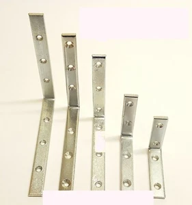 L Form KLEIN/GROß STAHL RECHTWINKLIG WINKEL Ecke Reparaturstrebe Stärke 5mm - Bild 1 von 4