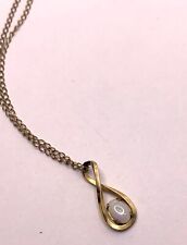 Vintage Dainty Gold filled GF opal pendant and chain necklace