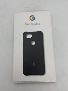 Official Genuine Google Pixel 3a Fabric Case Cover Carbon Black PRP £34.99