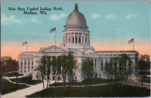 Vintage Postkarte New State Capitol Madison Wisconsin - Bild 1 von 2