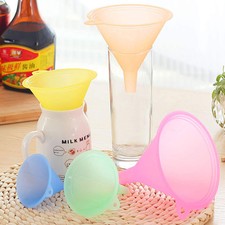 5 pz/set imbuto olio liquido in plastica cucina colorato 5 strumenti dimensioni imbuto olio