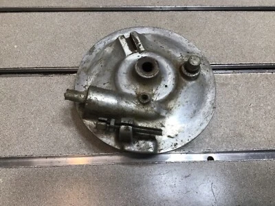 Yamaha JT1, JT2, mini enduro, panel de freno, conjunto de placa de respaldo de freno delantero Foto 1 de 3