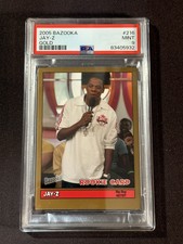 Jay-Z 2005 Topps Bazooka Gold Rc Sp Psa 9 (none Higher) Pop 2 Rare!