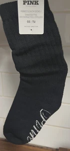 Victoria's Secret Slouch Socks Black One Size NEW! - Picture 1 of 4