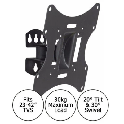 23-42" TV Wall Mount Bracket with Tilt & Swivel 23 24 26 27 28 32 37 39 40 42" - Image 1 of 4