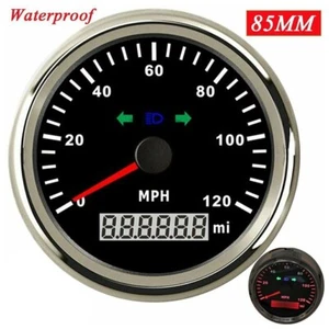 85mm Digital GPS Speedometer Odometer 0-120MPH for Car Boat Motorcycle - Picture 1 of 8