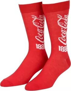 Coca-Cola 1886 Logo Crew Socks - Picture 1 of 8